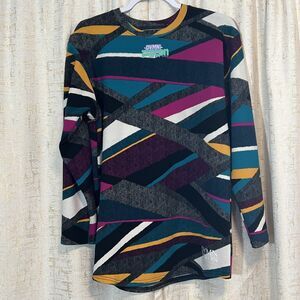 Damn Pigeon New York Urban Hip Hop Top Long Sleeve Abstract Colorful‎ Men Medium